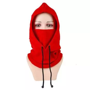 Cycling Mask Scarf Integrated Hat Men s Winter Cycling Heattech Wind-Proof and Cold Protection Skiing Bandana Headgear Women Classic DT2330 Red All yards