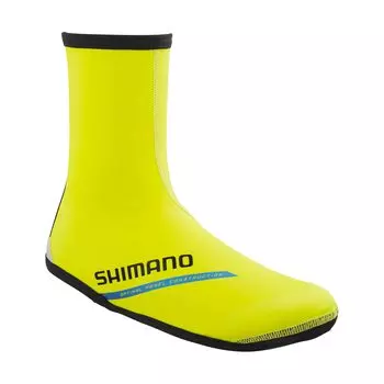 Cycling Shoe Cover DUAL Fit Thermal Shoe Cover L SIZE Neon Yellow [SHIMANO] Size (SHOE 42-43) Color