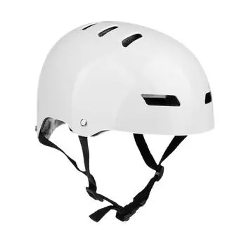Cycling Skateboard Skated Scooter Hard Cap -CE Approved bright white