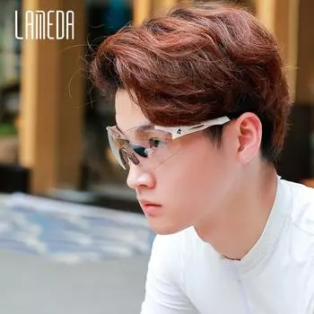 Cycling Sunglasses Men Photochromic Anti-Fog MTB Cycling Goggles Road Bike Outdoor Sports Running Glasses for Men Women белый