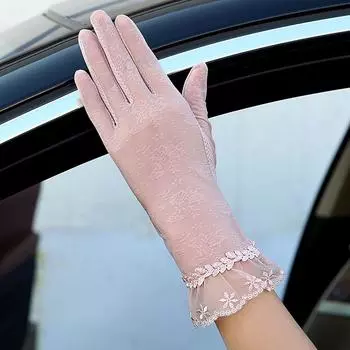 Cycling Women UV Protection Sun Gloves Mittens Driving Gloves Spring Summer Gloves