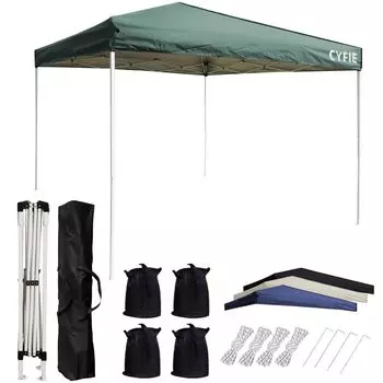 CYFIE брезент 3 высоты защита от ультрафиолета высокая водонепроницаемость стальной ветрозащитный брезент легкий в использовании удобный включает в себя предотвращение стихийных бедствий и хранение для спорта на открытом воздухе зеленый
