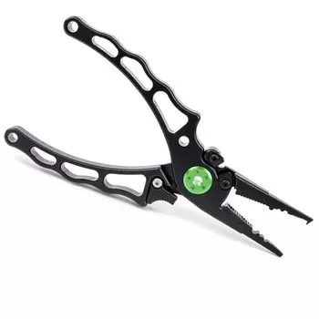 Cyfie Fishing Rust Lock Line Needle Fish Rope Pliers Fishing Stainless High Black Fishing Tackle Pliers, Proof, Multifunctional, Function, Cutter,