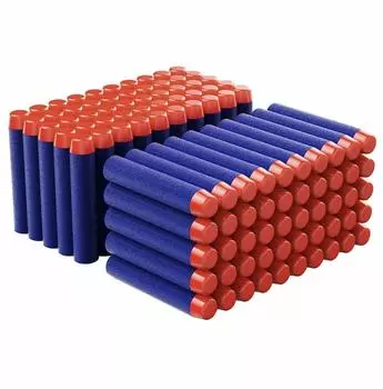 CYFIE Sponge Bullet Dart Tama Soft Bullet 100 шт. игрушечный пистолет шариковый сменный блок EVA Soft Bullet Foam Dart Soft Foam Spare Refill Bullets (Синий Красный)
