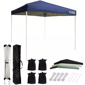 CYFIE Tarp 3 Height UV Protection High Water Steel Wind Trap Легкий в использовании, удобный, поставляется с функцией предотвращения стихийных бедствий и хранения для занятий спортом на открытом воздухе