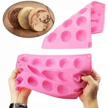 Cylinder Silicone Soap Mold Round Silicone Molds for Handmade Soap Making, Lotion Bars, Bath Bombs, Chocolate, Cake розовый