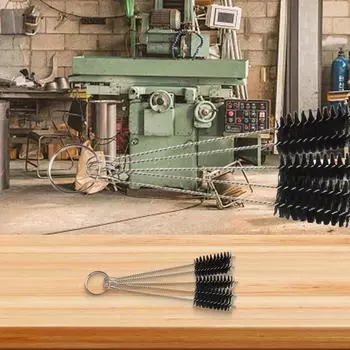 Цилиндрическая трубчатая щетка 5 шт./комплект для отверстий в стекле с длинной ручкой