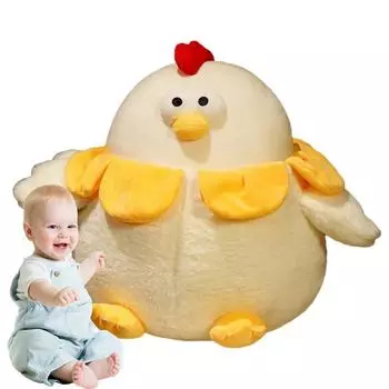 Цыпленок плюшевый мягкий плюшевый цыпленок 11,02 дюйма милая подушка в виде животного плюшевая кукла очаровательная игрушка для гостиной детской комнаты спальни автомобиля дивана жёлтый