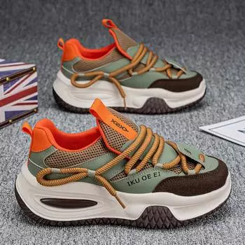 CYYTL Кроссовки Повседневные Беговые Мужские Кроссовки Уличная Мода Теннис Скейтборд Спорт Кожа Платформа Пеший Туризм Дизайнер Роскошные Лоферы 39