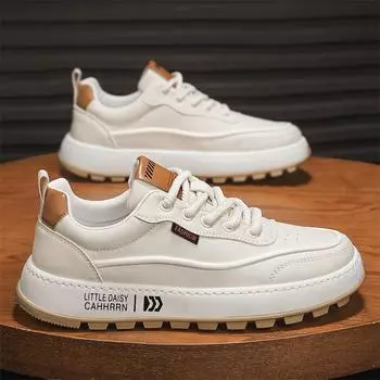 CYYTL Мужская обувь Кожаные кроссовки Повседневная обувь для улицы Платформа Модная обувь для скейтборда Роскошные дизайнерские спортивные туфли для ходьбы Бег Мужской теннис 39