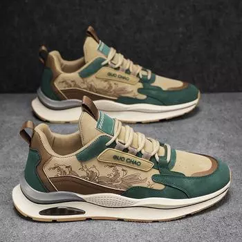 CYYTL Мужская обувь Повседневные кроссовки для тенниса Новые летние плоские кожаные туфли для спорта на открытом воздухе Бег на платформе Модные роскошные лоферы Кроссовки 39