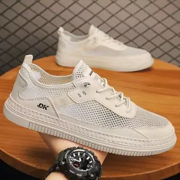 CYYTL сетчатая мужская обувь повседневные летние дышащие кроссовки для скейтбординга на открытом воздухе походы теннис дизайнерские роскошные спортивные туфли без застежек 39