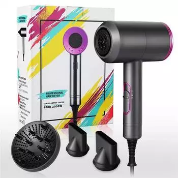 D087 Dual-Function Ionic Hair Dryer for Hotels EU Standard + 3 Accessories