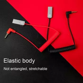 D08 Bluetooth-совместимый 5-адаптер USB с разъемом 3,5 мм Aux Wireless Audio чёрный