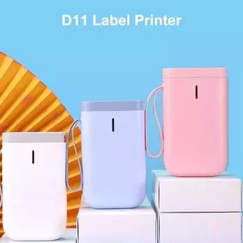 D11 портативный ручной термопринтер для этикеток с 5 шт. лент, беспроводной BT-этикетный принтер, машина для изготовления этикеток для дома, маркировка штрих-кодов Only Write Printer