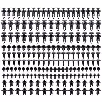 D1# 190Pcs Car Push Retainer Clip 6 Size Fastener Remover Kit Bumper Retainer Cl