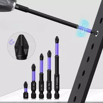 D1 Anti-Slip and Shock-Proof Bits Screwdriver Bits,High Hardness Strong Magnetic