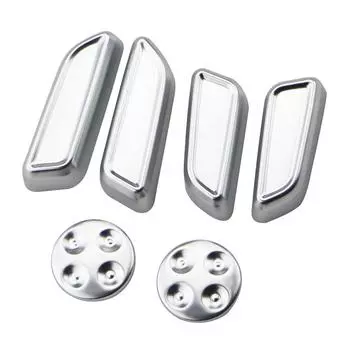 D1# Крышка переключателя регулировки внутреннего сиденья, серебристая декоративная наклейка для Tesla Mod