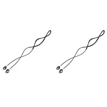 D1# Soft Wireless Earphones Anti-lost Rope for Galaxy Buds 2 Pro (Black)