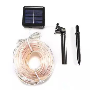 D1# Соларр?hren-Lichterketten, Wasserdicht, 50 светодиодов, Feenseil-Lichtstreifen, Url