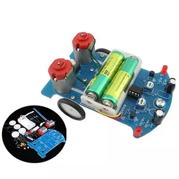D2-5 DIY Kit Интеллектуальная линия слежения Автомобильный комплект DC Motor Производство электронных сборок Умный автомобиль Патруль Автомобильные детали