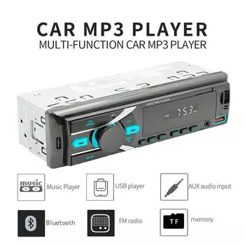 D3107 Автомобильный Bluetooth Smart MP3-плеер Поддержка интеллектуального голосового помощника/автоматического FM-радио