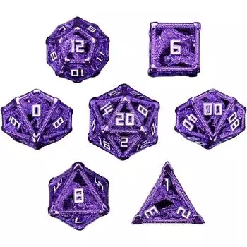 D4 D6 D8 D10 D12 D20 ролевая игра в кости металлические многогранные игральные кости аксессуары ролевые кости для настольных игр DND красный