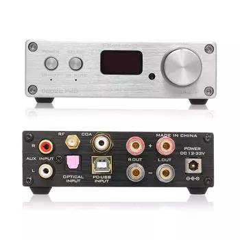 D802C PRO Bluetooth усилитель мощности HiFi цифровой 2-канальный аудио усилитель US Plug