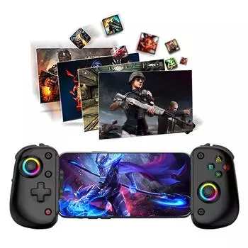 D8 Pro Телескопический игровой контроллер беспроводной Bluetooth растягивающийся джойстик игровая ручка двойной Холл с макропрограммой для PS3/PS4 чёрный