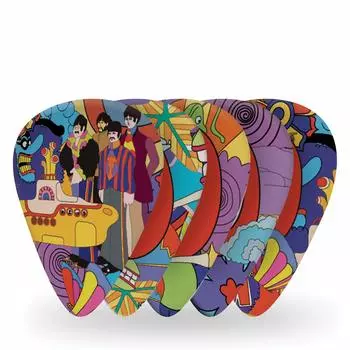 D Addario Yellow Submarine 50th Anniversary Picks, Heavy, 1CWH6-10B7, Beatles Design, Pack of 10