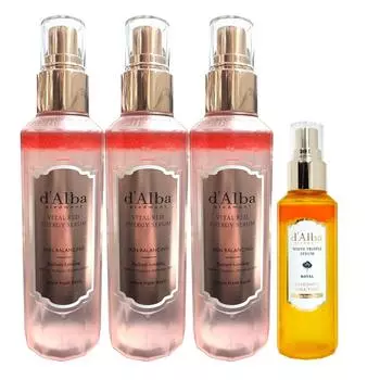 d Alba Mist Vital Red Energy Serum 160ml 3 bottles + Royal Intensive 60ml 1 bottle