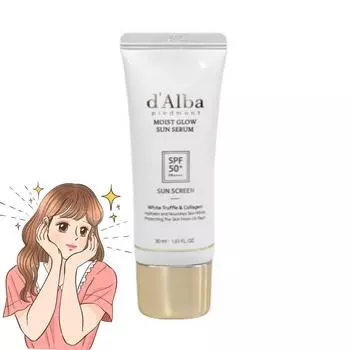d Alba Moist Glow Sun Serum Тюбик SPF50+ PA++++ 30 мл 1ea