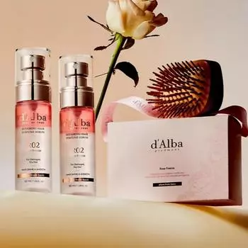 d Alba Rosy Freesia Hair Perfume Serum Duo Set с эксклюзивной кисточкой (50 мл х 2)
