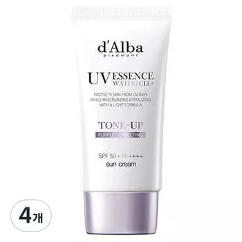 d Alba waterful Purple Tone-Up Sun Cream SPF50+ PA++++, 50 мл, 4 шт.