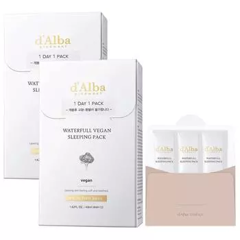 d Alba Waterful Sleeping Pack 4 мл x 24 шт. + набор 4 мл x 3 шт., 108 мл, 1 набор