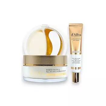 d Alba White Truffle All-in-One Double Cream 70 г + крем для век – Премиум-средство двойного действия для ухода за кожей