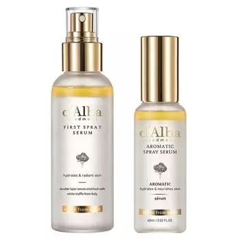 d Alba White Truffle First Spray Serum 100 мл + Ароматическая сыворотка-спрей 60 мл набор, 100 мл, 1 набор
