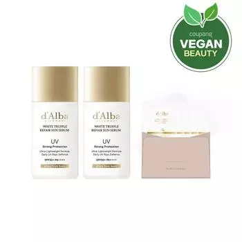d Alba White Truffle Repair Sun Serum SPF50+ PA++++ 35 мл x 2 шт + набор Serum Cleanser 15 мл