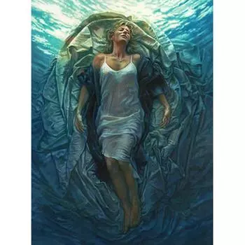 D Алмазная вышивка Спящая женщина Алмазная картина Полная Алмазная мозаика Украшение для дома 20X30CM