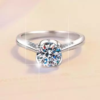 D цвет 1 карат муассанит стерлингового серебра S925 женское кольцо муассанит обручальное кольцо новое кольцо обручальное кольцо с бриллиантом обручальное кольцо подарок для подруги 9