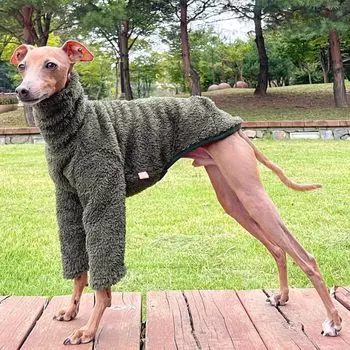 D DOGGY STAR нестандартная одежда пушистый боа однотонный длинный рукав для маленьких средних больших корейский бедлингтон-терьер уиппет одежда футболка собаки, собаки, собаки,