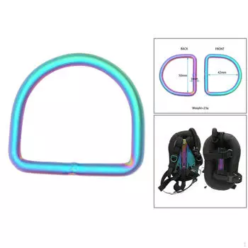 D Keeper Stopper для подводного плавания с аквалангом Прочный фиксатор пряжки-слайдера для погружения и крепления D Rings 50x42x6mm