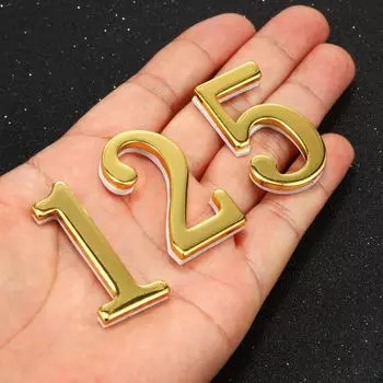 D-образная имитация золотого металла адрес номерной знак 5cm single number 4 золотой