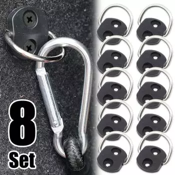 D-образное вытяжное кольцо Универсальная пряжка для кармана багажника автомобиля Крепежная петля для сетчатой сумки на багажнике автомобиля