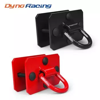 D-образные кольца 1/2 дюйма для прицепов и грузовых автомобилей. Набор из 2 анкеров с болтами, макс. 12 000 фунтов. красный