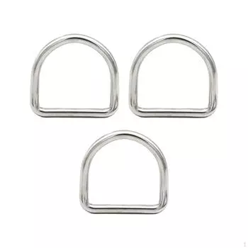 D-образные пряжки, фурнитура, легкие и универсальные металлические D-образные кольца из нержавеющей стали 3cmx2.7cm