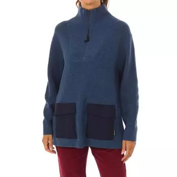 GA4F03 Женский вязаный свитер S синий