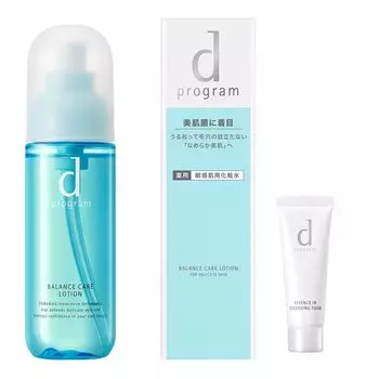 d Program Balance Care Lotion MB Lotion Основное тело Мини-средство для умывания лица в комплекте Для чувствительной кожи Для заметных пор 125 мл [Квази-лекарство] +