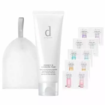 d Program Essence In Cleansing Foam 120g + Facial Cleansing Net + 5 Lotion Emulsion Samples .co.jp Limited