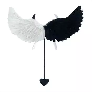 Дьявол, ангел, крылья, перья, костюм для вечеринки на Хэллоуин, крылья, реквизит, аксессуары, костюм, реквизит для показа мод, сценическое представление